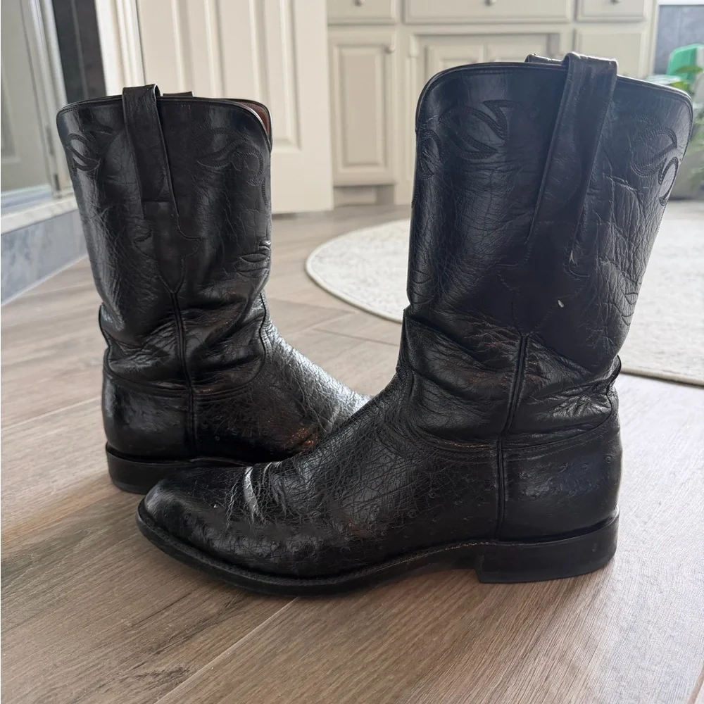 Lucchese smooth ostrich